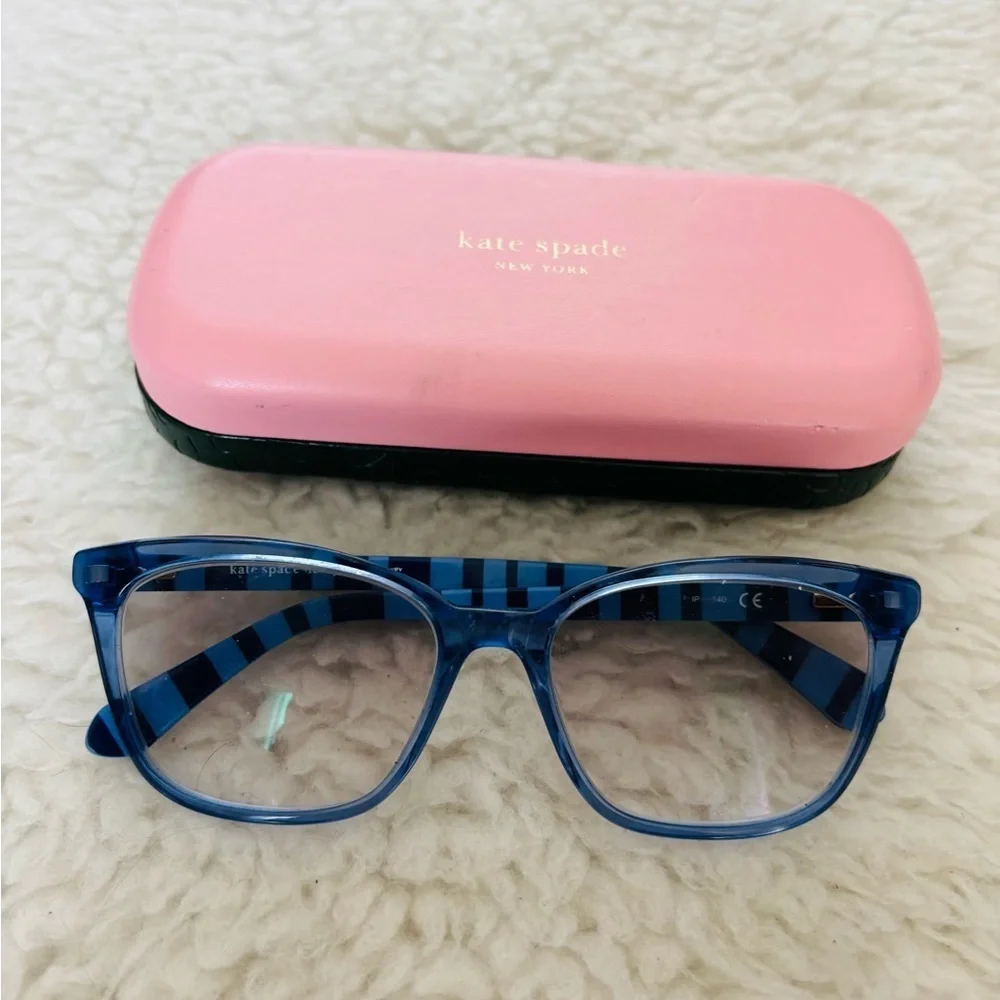 Kate Spade 2 Tone Blue Eyeglasses Frame Only w/ Case size 54 x 16 140